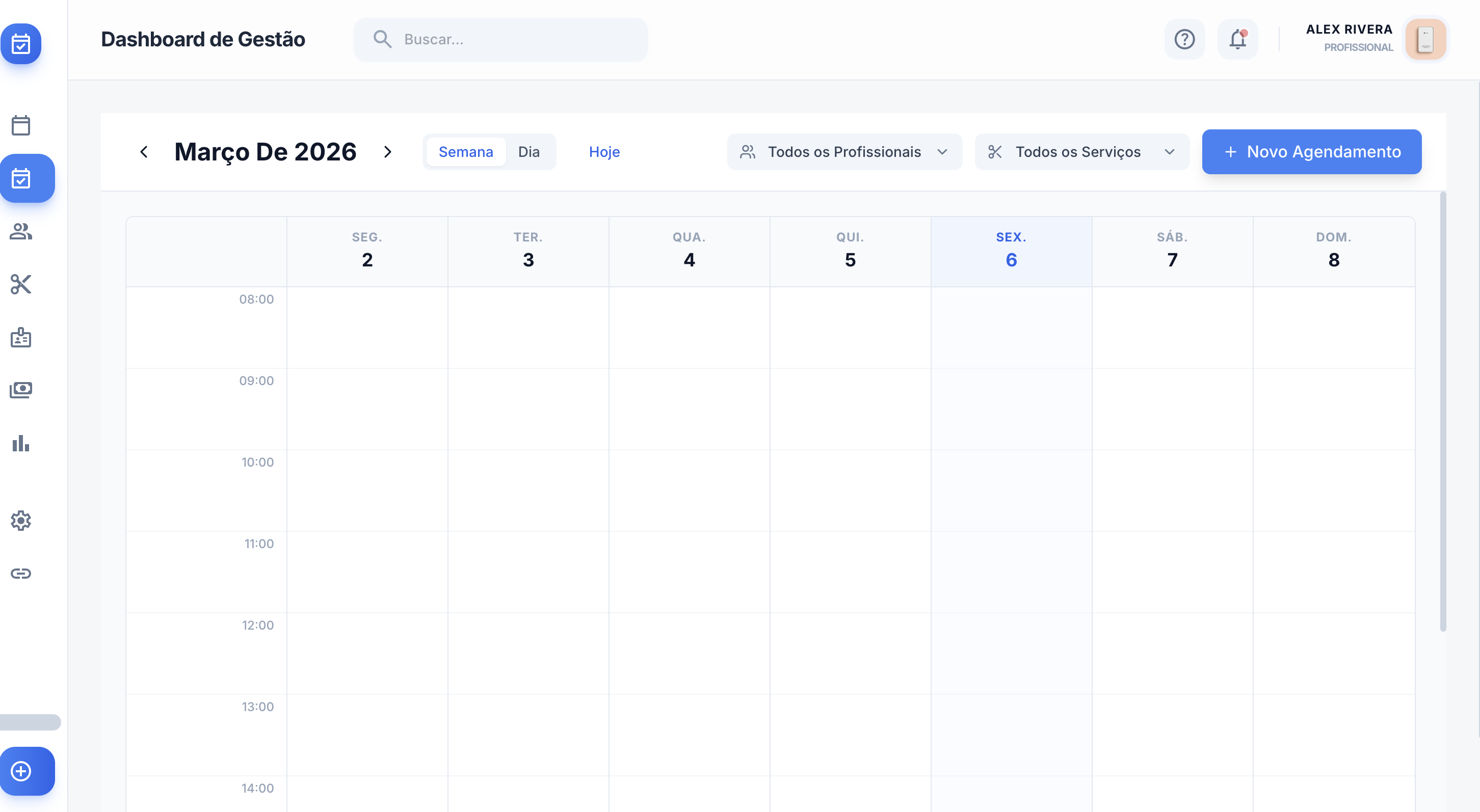 Visualização de Agenda